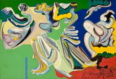 acrylique sur toile de jute 1982