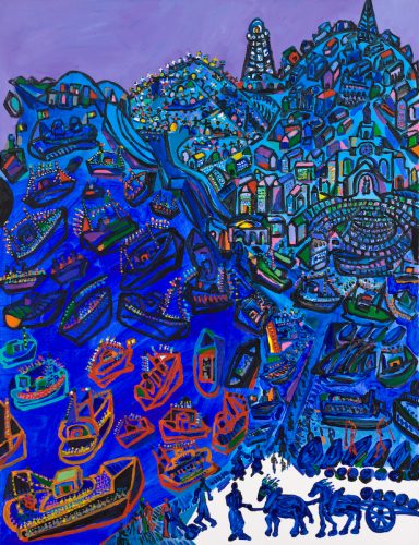 la saint pierre acrylique sur toile 2007